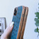 iPhone 14 Pro Max Genuine Leather Ostrich Texture Nano Case - Blue