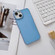 iPhone 14 Pro Max Glossy Metal Lens Frame PC Phone Case - Blue