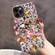 iPhone 14 Pro Max Handmade Bling Rhinestone Gemstone Fox PC Phone Case - Pink