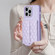 iPhone 14 Pro Max Horizontal Wallet Rhombic Leather Phone Case - Purple