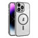 iPhone 14 Pro Max Ice Color Magnetic Series TPU Hybrid Acrylic Magsafe Phone Case - Grey