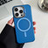 iPhone 14 Pro Max Invisible Holder Magsafe Ultra-thin PC Phone Case - Transparent Blue