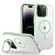 iPhone 14 Pro Max J2 High Transparent MagSafe Magnetic Frame Holder Phone Case - Matcha Green