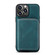 iPhone 14 Pro Max JEEHOOD Magnetic Zipper Wallet Leather Phone Case - Blue
