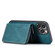 iPhone 14 Pro Max JEEHOOD Magnetic Zipper Wallet Leather Phone Case - Blue