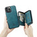 iPhone 14 Pro Max JEEHOOD Magnetic Zipper Wallet Leather Phone Case - Blue