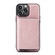 iPhone 14 Pro Max JEEHOOD Magnetic Zipper Wallet Leather Phone Case - Pink