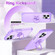 iPhone 14 Pro Max L2 Rotating Ring Holder Magnetic Phone Case - Light Purple
