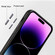 iPhone 14 Pro Max Lamb Grain PU Back Cover Phone Case - White