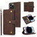 iPhone 14 Pro Max Lanyard Leather Phone Case - Brown