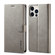 iPhone 14 Pro Max LC.IMEEKE Calf Texture Horizontal Flip Leather Case - Grey