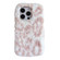 iPhone 14 Pro Max Leopard Print Plush TPU Phone Case - Pink