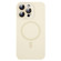 iPhone 14 Pro Max Liquid Silicone MagSafe Full Coverage Phone Case with Lens Film - White