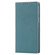 iPhone 14 Pro Max Litchi Texture Genuine Leather Phone Case - Sky Blue