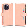 iPhone 14 Pro Max Litchi Texture Zipper Leather Phone Case - Pink