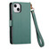 iPhone 14 Pro Max Love Zipper Lanyard Leather Phone Case - Green