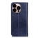 iPhone 14 Pro Max Magnetic Crazy Horse Texture Horizontal Flip Leather Phone Case - Blue