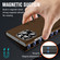 iPhone 14 Pro Max Magnetic Napa Texture Leather Phone Case with Holder - Brown