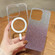 iPhone 14 Pro Max MagSafe Gradient Color Glitter Acrylic Shockproof Phone Case - Purple