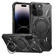iPhone 14 Pro Max MagSafe Magnetic Shockproof Phone Case with Ring Holder - Black