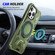 iPhone 14 Pro Max MagSafe Magnetic Shockproof Phone Case with Ring Holder - Dark Green