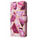 iPhone 14 Pro Max Marble Bronzing Stitching Horizontal Flip PU Leather Case - Purple