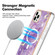 iPhone 14 Pro Max Marble Pattern Dual-side IMD Magsafe TPU Phone Case - Purple 002