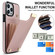 iPhone 14 Pro Max Metal Buckle Card Slots Phone Case - Rose Gold
