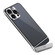 iPhone 14 Pro Max Metal Scissor Holder Translucent Aroma Phone Case - Silver