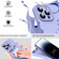 iPhone 14 Pro Max Microfiber Liquid Silicone Shockproof Phone Case - Purple