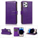 iPhone 14 Pro Max Multifunctional 9 Card Slots Leather Case - Purple