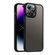 iPhone 14 Pro Max Nano Semi-transparent Frosted Skin Feel Phone Case - Black