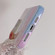 iPhone 14 Pro Max Painted Pattern PC Phone Case - Pink Line Bunny