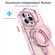 iPhone 14 Pro Max Plating Gradient Discolor MagSafe Holder Phone Case - Clear Blue