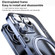 iPhone 14 Pro Max Plating PC 360 Ring Holder Magsafe Phone Case - Clear Blue