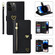 iPhone 14 Pro Max POLA Love Multi-Card Slots Zipper Wallet Leather Phone Case - Black