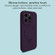 iPhone 14 Pro Max Precision Hole Liquid Silicone MagSafe Metal Ring Holder Phone Case - Dark Purple