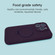 iPhone 14 Pro Max Precision Hole Liquid Silicone MagSafe Metal Ring Holder Phone Case - Dark Purple