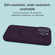 iPhone 14 Pro Max Precision Hole Liquid Silicone MagSafe Metal Ring Holder Phone Case - Dark Purple