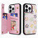 iPhone 14 Pro Max Printed Double Buckle RFID Anti-theft Phone Case - Blossoming Flowers