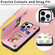 iPhone 14 Pro Max Printed Double Buckle RFID Anti-theft Phone Case - Blossoming Flowers