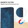 iPhone 14 Pro Max Retro Elephant Embossed Leather Phone Case - Blue