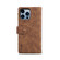 iPhone 14 Pro Max Retro Frosted RFID Flip Leather Phone Case - Brown