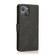 iPhone 14 Pro Max Retro Magnetic Closing Clasp Leather Case - Black