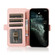 iPhone 14 Pro Max Retro Magnetic Closing Clasp Leather Case - Rose Gold