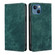 iPhone 14 Pro Max RFID Anti-theft Brush Magnetic Leather Phone Case - Green