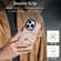 iPhone 14 Pro Max RFID Anti-theft Card Ring Holder Phone Case - Rose Gold