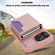 iPhone 14 Pro Max RFID Anti-theft Detachable Card Bag Leather Phone Case - Pink