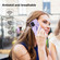 iPhone 14 Pro Max RFID Anti-theft Detachable Card Bag Leather Phone Case - Purple