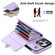 iPhone 14 Pro Max RFID Card Slot Phone Case with Long Lanyard - Purple